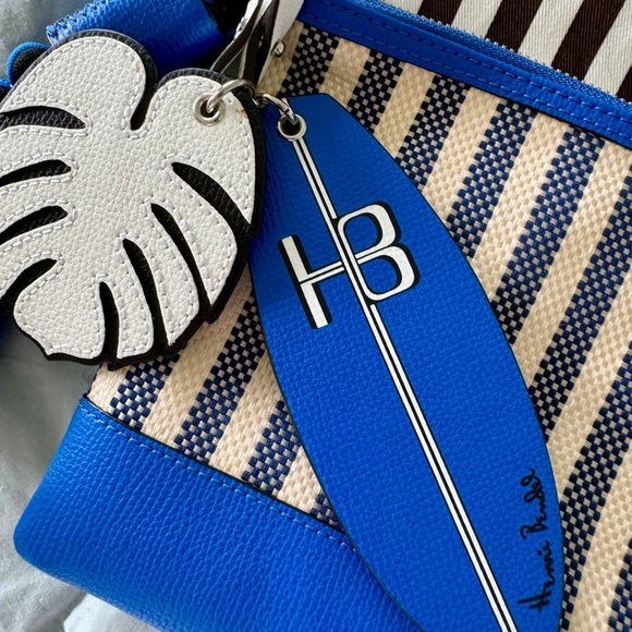 Henri Bendel striped beach pouch - Picture 5 of 7